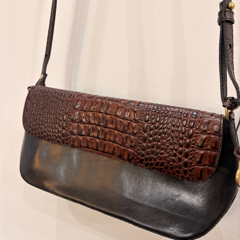 Brahmin DARIA Luxury Croc Embossed Leather Bag - Picture 2 of 7
